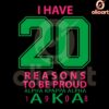 20 Reasons to Shine with Alpha Kappa Alpha 1908 SVG Pride