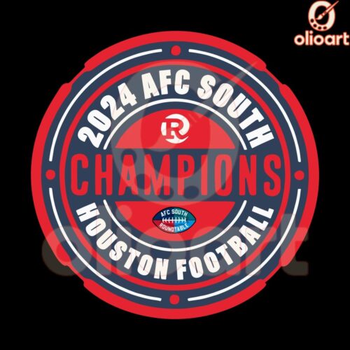 2024 AFC South Champs Houston Football SVG Delight