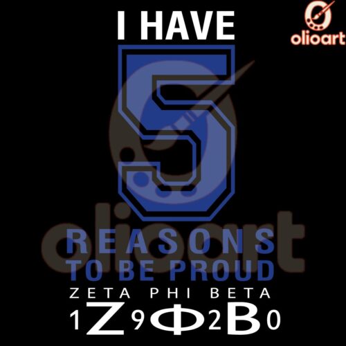 5 Reasons Im Proud of Zeta Phi Beta 1920 SVG Design