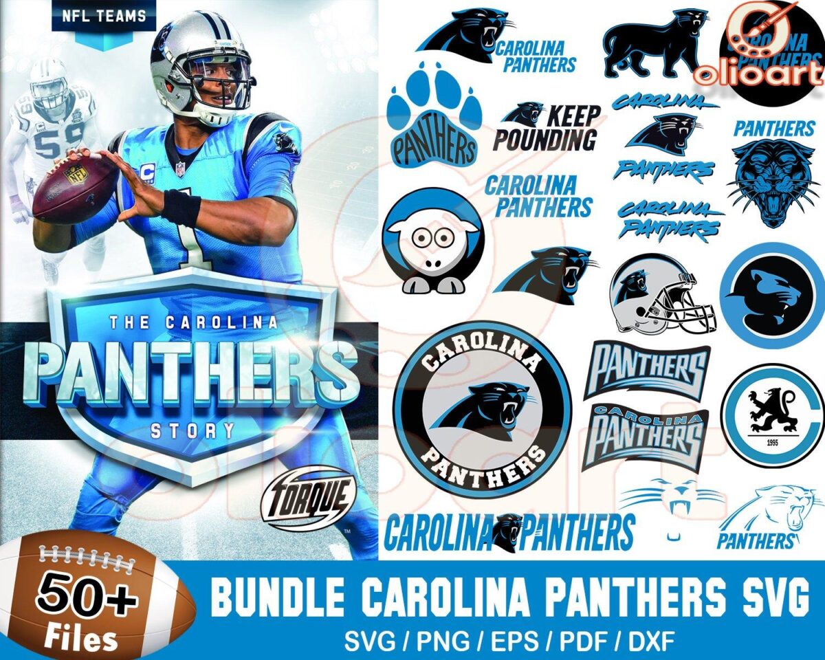 50 Carolina Panthers SVG Designs for Football Fans