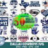 50 Dallas Cowboys SVG Designs Bundle for Football Fans