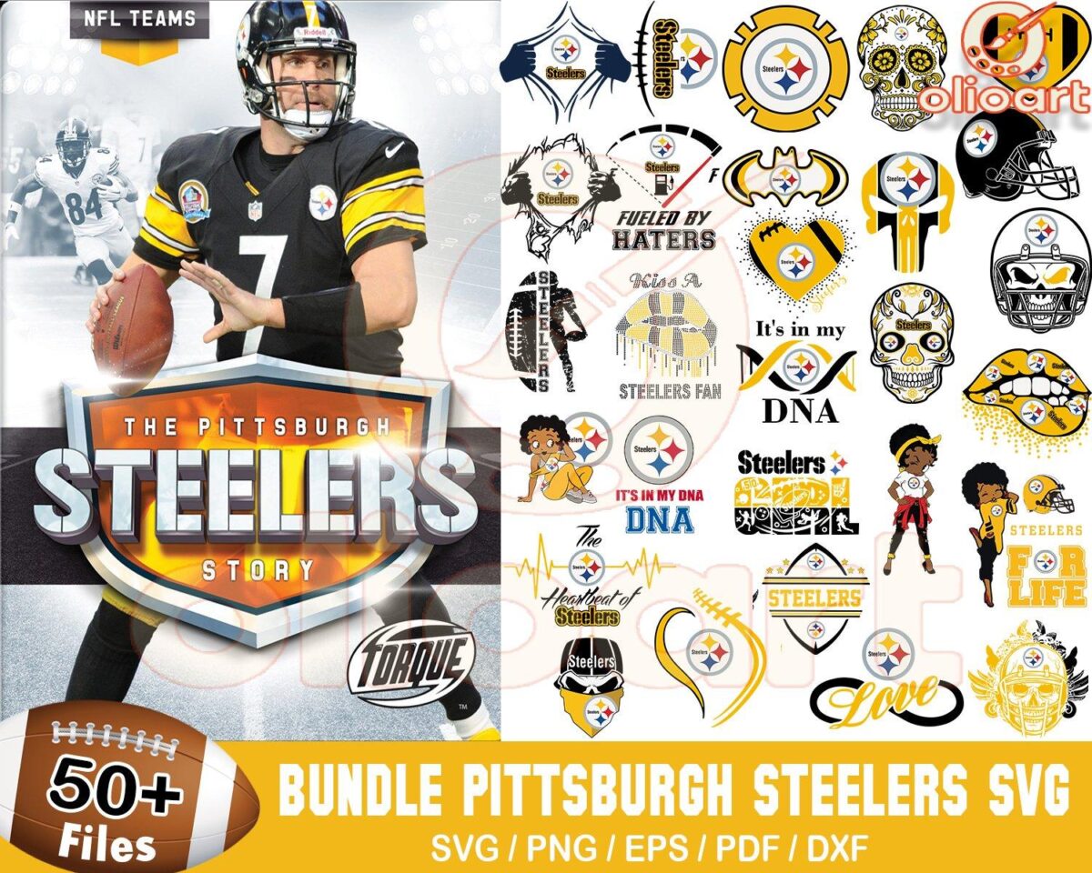 50 Pittsburgh Steelers SVG Designs for Football Fans