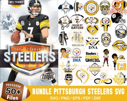 50 Pittsburgh Steelers SVG Designs for Football Fans