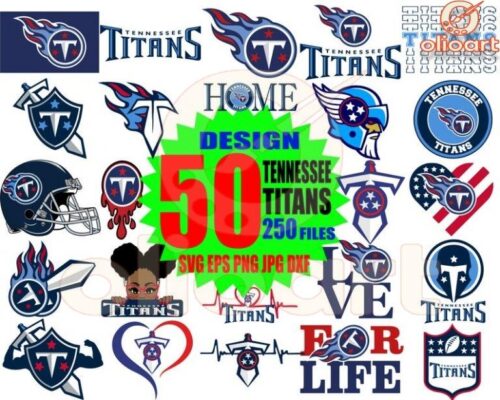 50 Tennessee Titans SVG Bundle Ultimate Design Collection