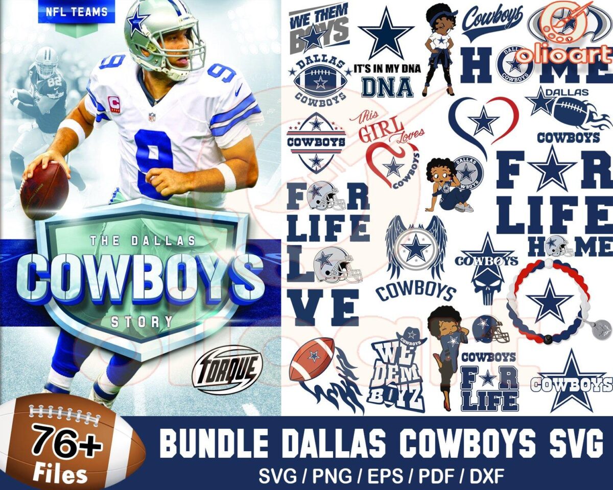 76 Dallas Cowboys SVG Designs for Ultimate Football Fans