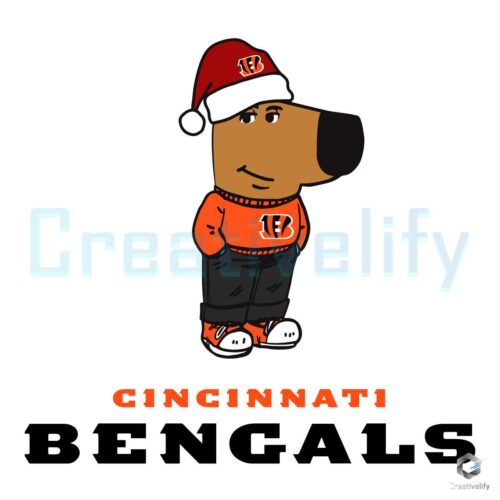 Bengals Chill Guy Holiday Football Svg Extravaganza