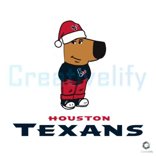 Chill Guys Christmas Svg Houston Texans Football Fun