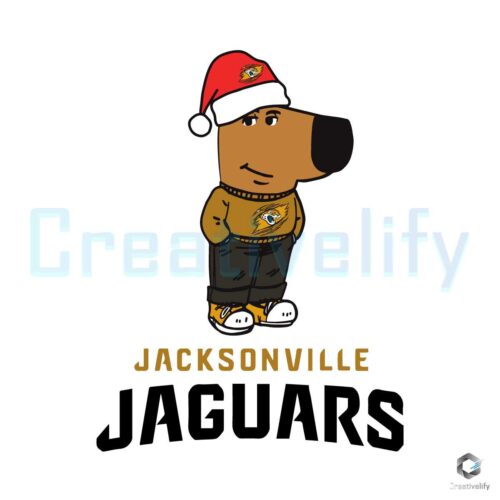 Chill Guy Svg Jacksonville Jaguars Christmas Football Fun