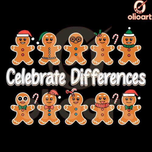 Adorable Gingerbread SVG Celebrate What Makes Us Unique