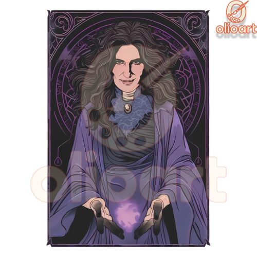 Agatha Harkness Retro Tarot Card Agatha All Along PNG