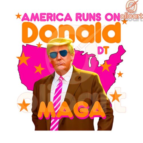 America Fuels On Donald MAGA SVG Edition