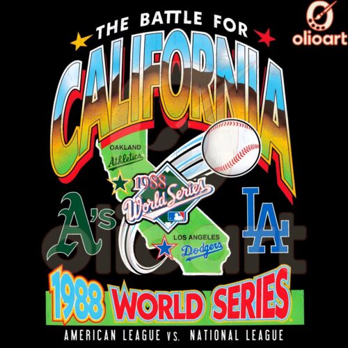 As vs Dodgers World Series Showdown Dueling PNG Design