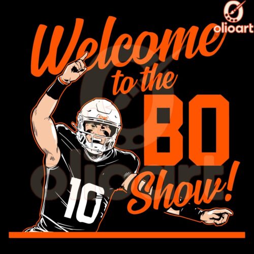 Bo Nix SVG Welcome to the Bo Show Broncos Football Spotlight