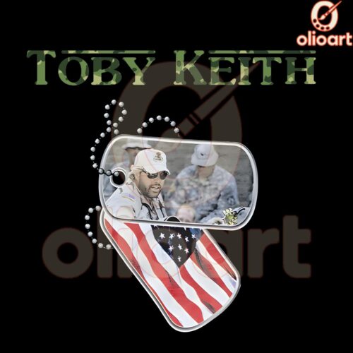 Camo Toby Keith Never Apologize Dog Tag