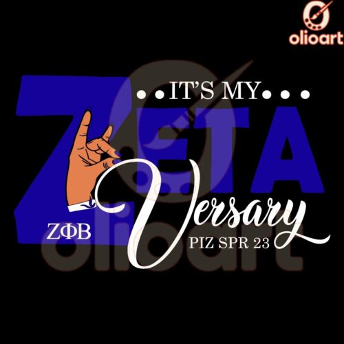 Celebrate My ZetaVersary with Personalized Zeta Phi Beta SVG