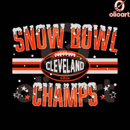 Champions of the Snow Bowl Cleveland Browns SVG