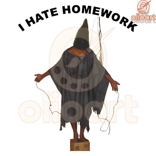 Chauncey Rocks I Hate Homework PNG Design