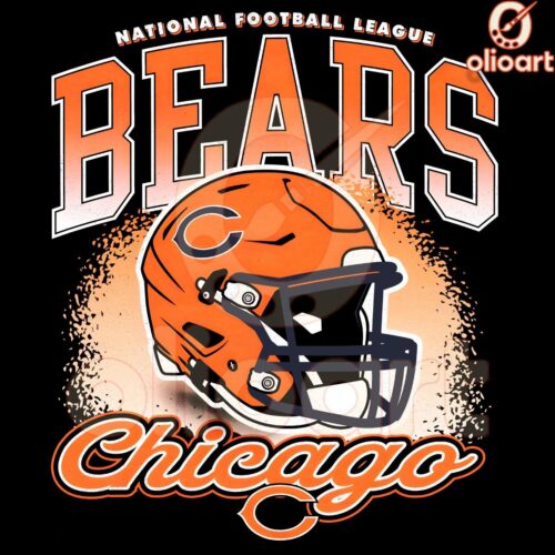 Chicago Bears NFL Helmet Logo in Crisp PNG Format