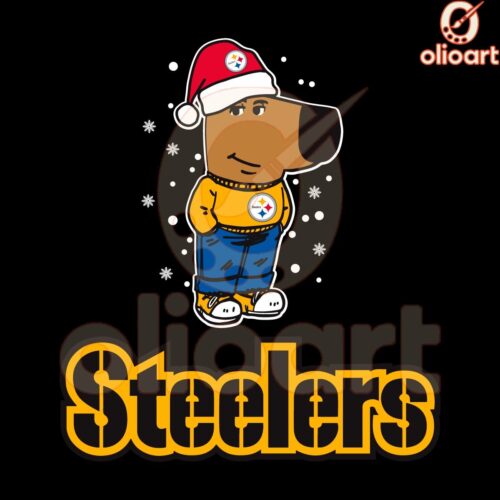 Chill Guy Christmas Football Steelers SVG Magic