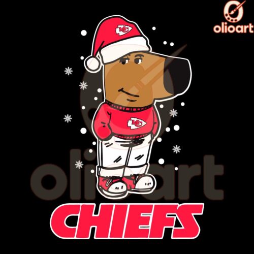 Chill Guy Christmas Kansas City Chiefs Football SVG