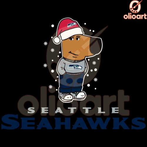 Chill Guy Christmas Seattle Seahawks Football SVG Delight