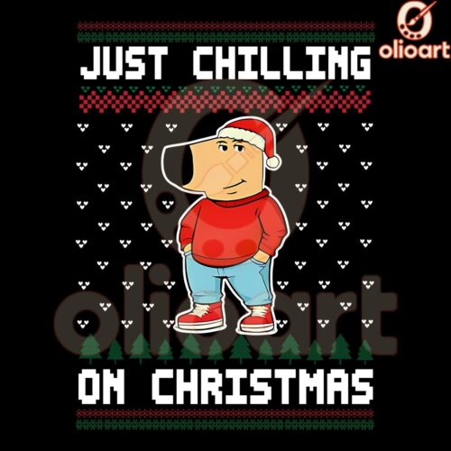 Chill Guy Christmas Sweater SVG Festive and Fun