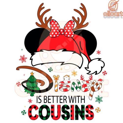 Christmas Disney Minnie SVG Cousins Make It Merrier