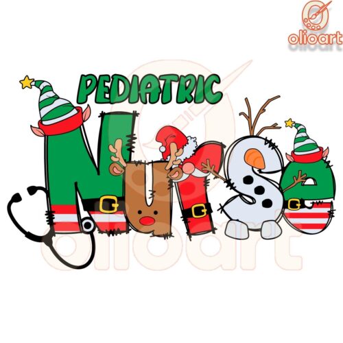 Christmas Elf Nurse Snowman SVG Magic