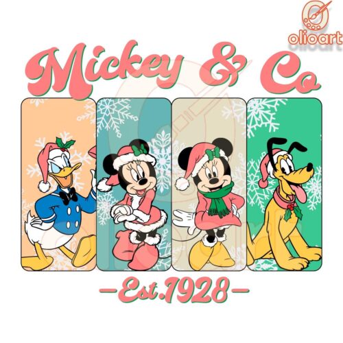 Christmas Mickey Friends SVG Est 1928 Magic