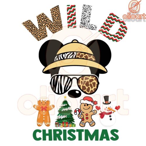 Christmas Mickey Mouse in Wild Animal Kingdom PNG Magic