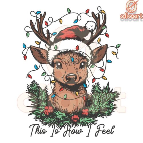 Christmas Reindeer Vibes SVG Design