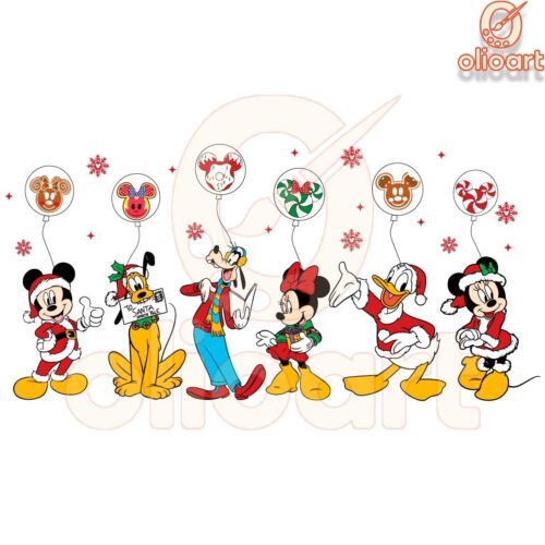 Christmas Squad Mickey Friends SVG Magic