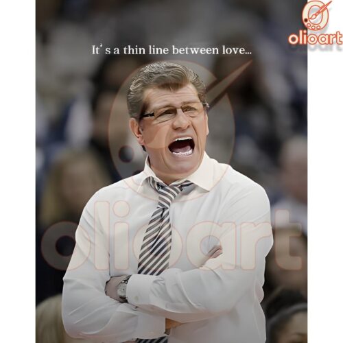 Coach Geno Auriemma A Thin Line Between Love SVG PNG