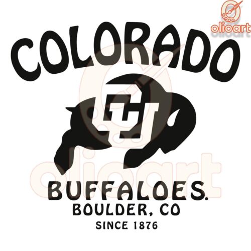 Colorado Buffaloes Football Logo Mascot Silhouette SVG