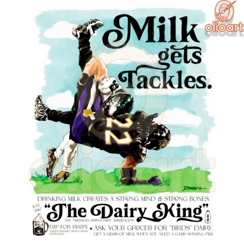 Cooper DeJean The Dairy King Tackles Milk Magic PNG