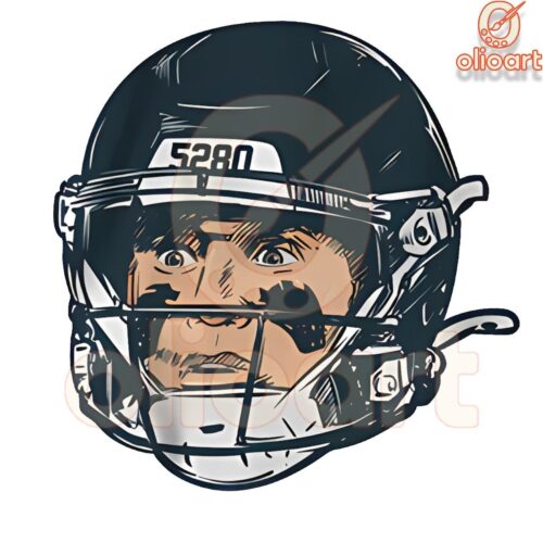 Crazy Eyes 5280 Bo Nix Denver Broncos Football SVGPNG