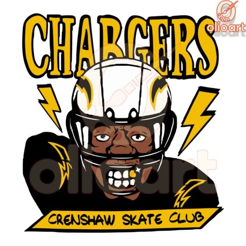 Crenshaw Skate Club Funny Chargers SVG Design