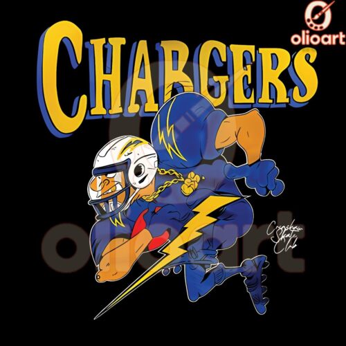 Crenshaw Skate Club x LA Chargers PNG Design