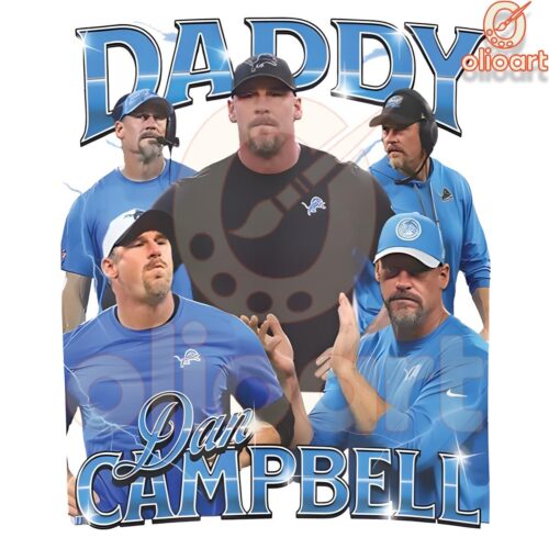 Daddy Dan Campbell Detroit Lions SVG PNG Design