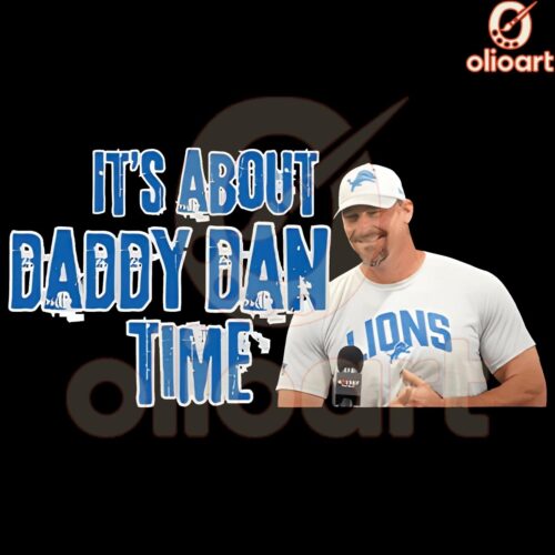 Daddy Dan Time Lions Football SVG PNG Magic