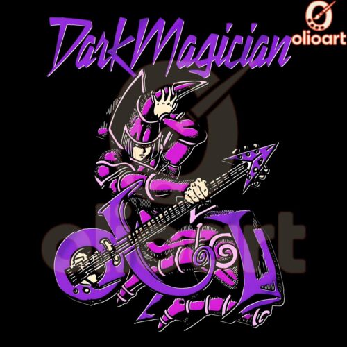 Dark Magician Guitar Art YuGiOh PNG Design