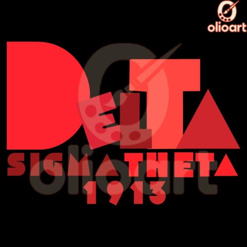 Delta Sigma Theta 1913 Cartoon SVG Design