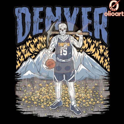 Denver Nuggets Skeleton Hooper PNG Artwork