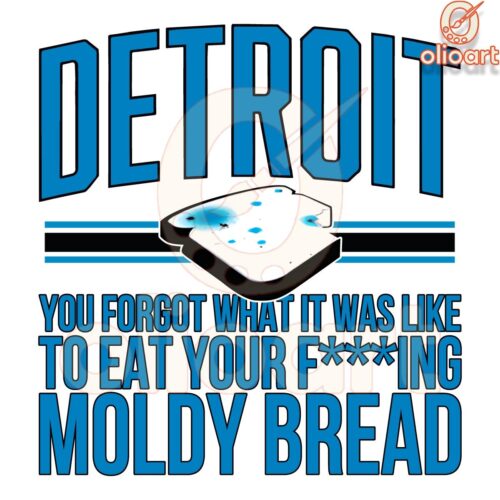 Detroit Lions Football Moldy Bread SVG PNG Design