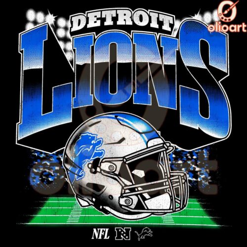 Detroit Lions NFL Helmet Logo in Crisp PNG Format