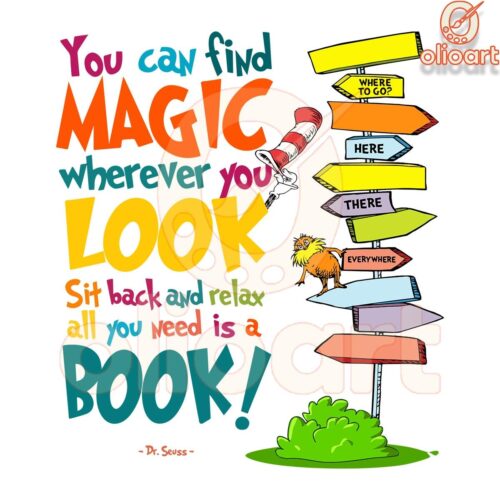 Discover Magic Everywhere You Look Dr Seuss SVG File