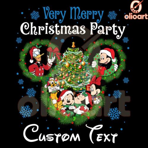 Disney Christmas Magic 2024 Very Merry PNG Design