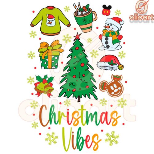 Disney Christmas Magic Doodle SVG for Festive Vibes