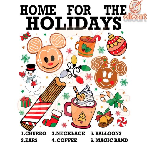 Disney Gingerbread SVG Home for the Holidays Magic