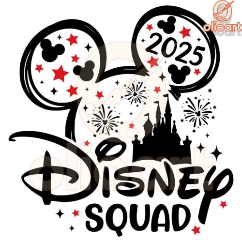 Disney Squad SVG Magical Christmas 2025 Designs